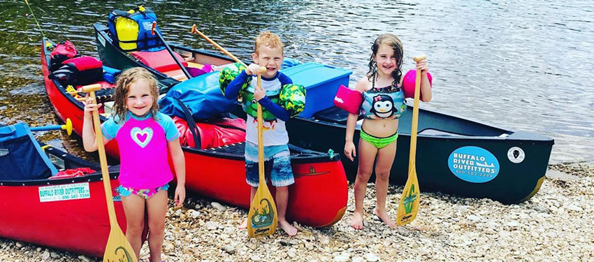 Floating the Buffalo National River with Kids